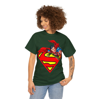 Vintage Comic Hero Graphic Tee - Cape Streetwear Print (Bachi)