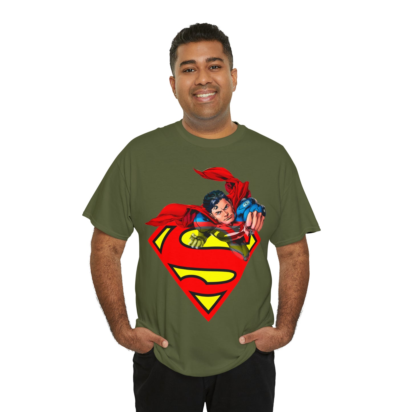 Vintage Comic Hero Graphic Tee - Cape Streetwear Print (Bachi)