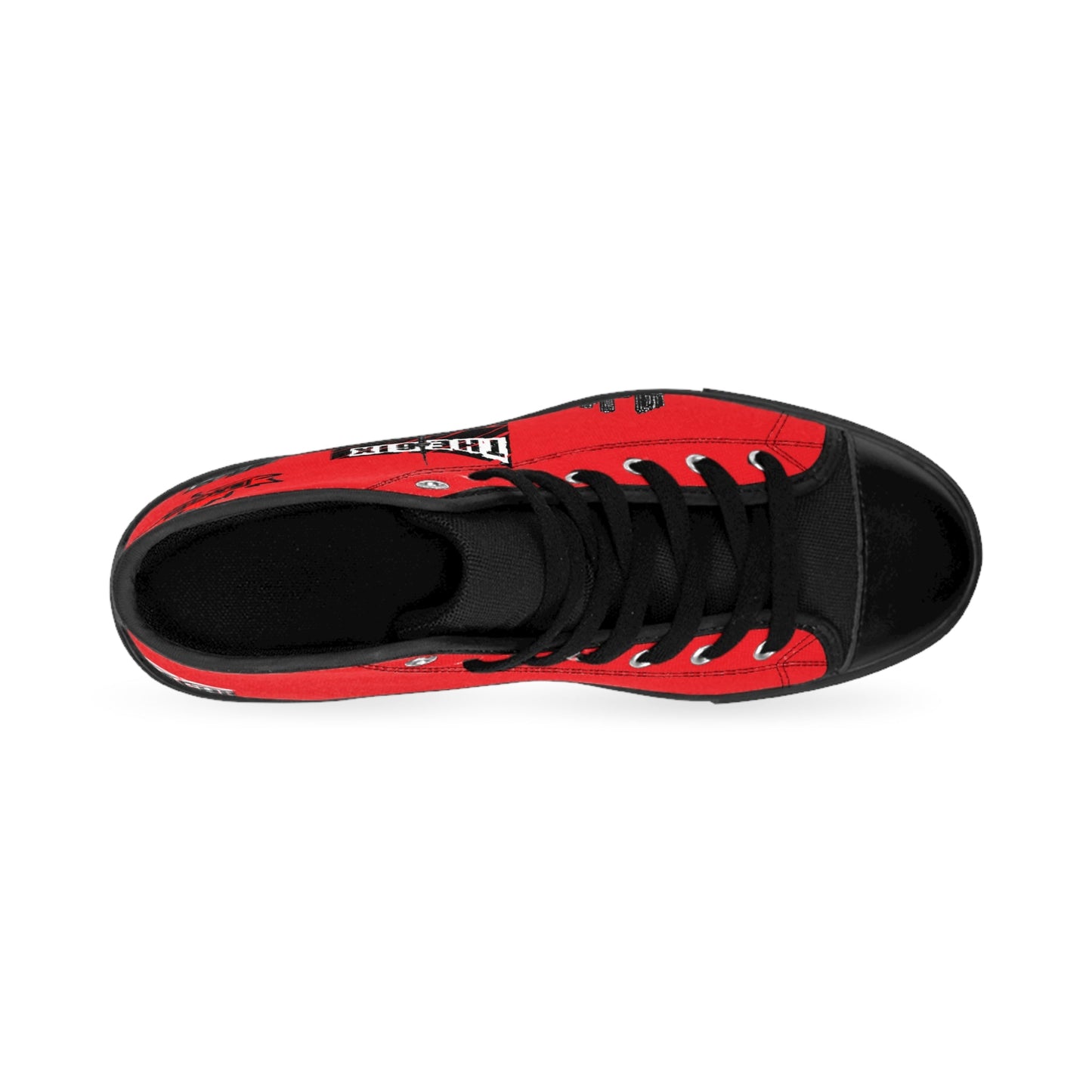 Men's Sneakers  Bach Drippers 6ix Toronto Skyline Red Printify
