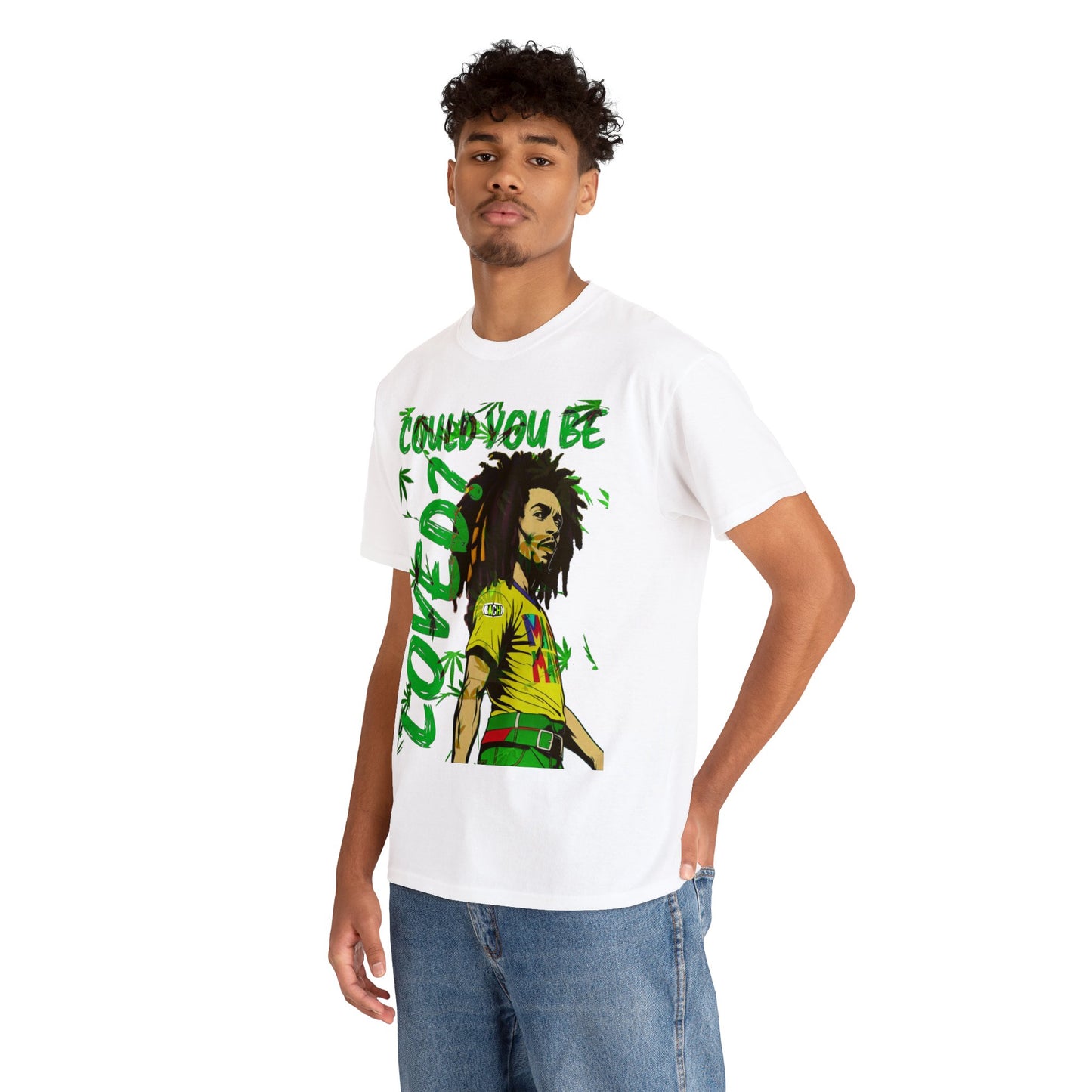 Oversized Graphic Tee - Reggae Legend Portrait Streetwear Print (Bachi)
