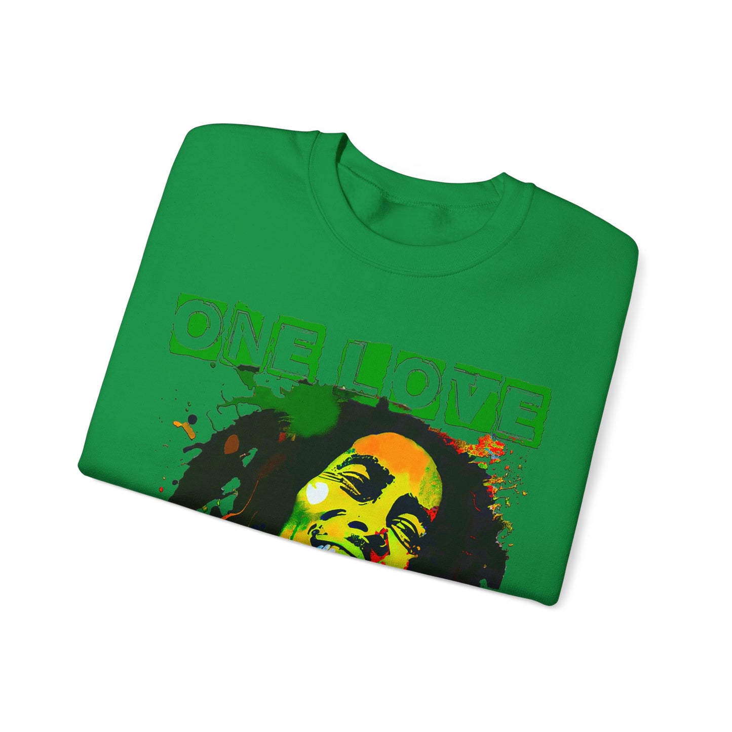 Heavyweight Graphic Sweatshirt - Reggae Legend Portrait Streetwear (Bachi)