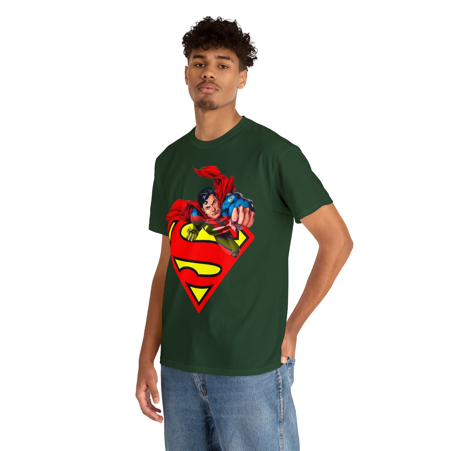 Vintage Comic Hero Graphic Tee - Cape Streetwear Print (Bachi)