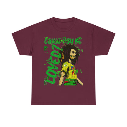 Oversized Graphic Tee - Reggae Legend Portrait Streetwear Print (Bachi)