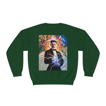 Vintage Science Icon Graphic Sweatshirt - Inventor Portrait Streetwear (Bachi)