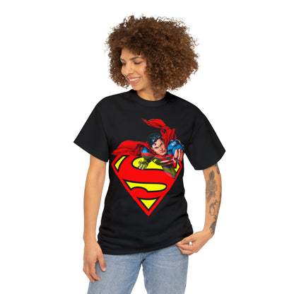 Vintage Comic Hero Graphic Tee - Cape Streetwear Print (Bachi)