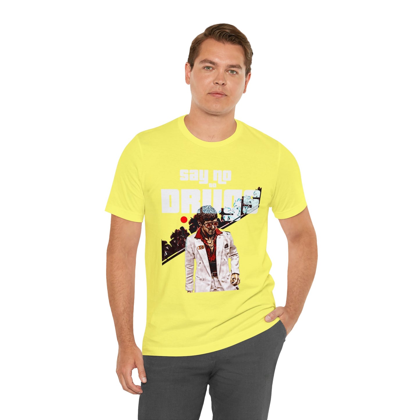 Vintage Graphic Tee - Cult Cinema White Jacket Portrait Print (Bachi)