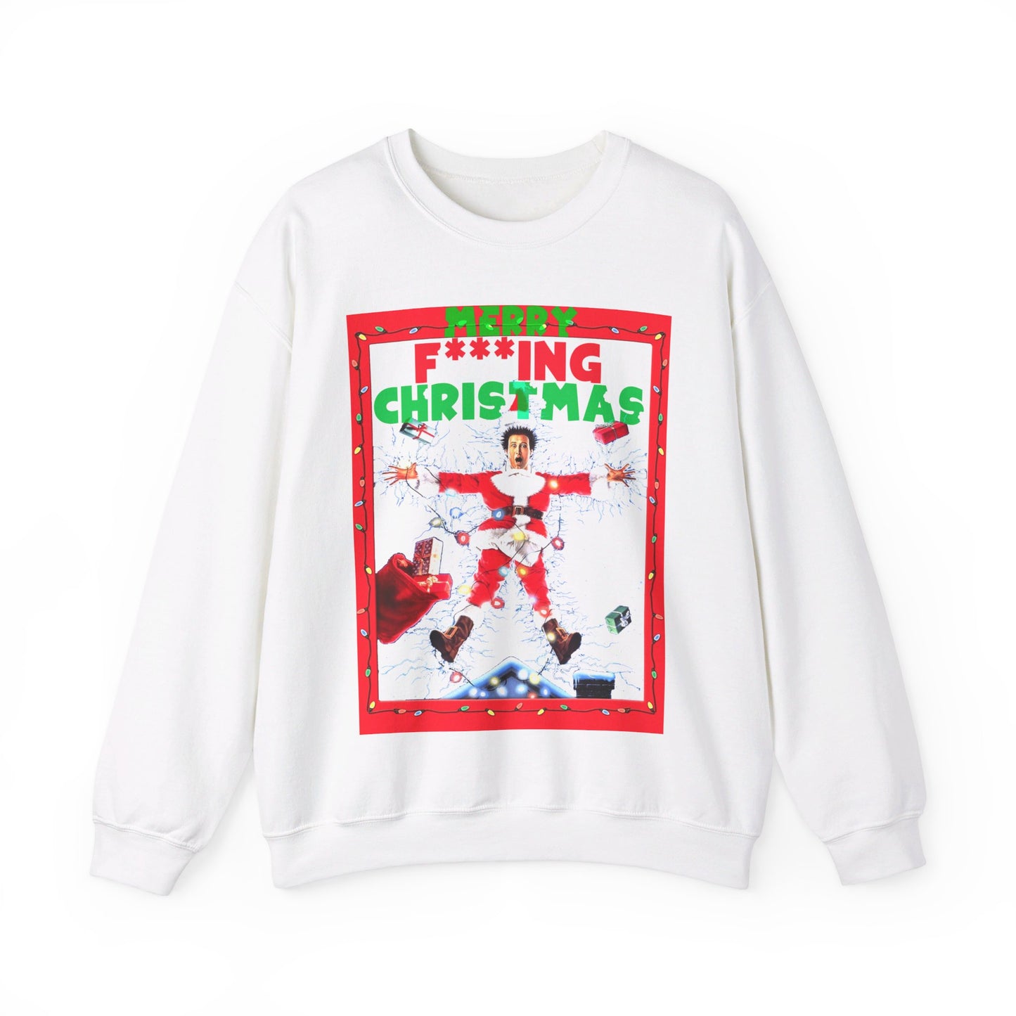 Vintage Holiday Graphic Sweatshirt - 80s Comedy Cinema Print (Bachi)