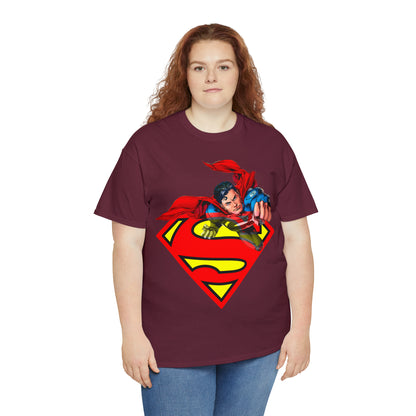 Vintage Comic Hero Graphic Tee - Cape Streetwear Print (Bachi)