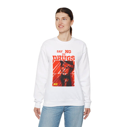 Oversized Graphic Sweatshirt - Latin Icon Orange Stripe Streetwear (Bachi)