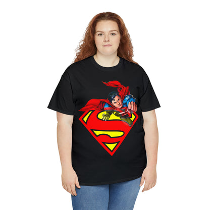 Vintage Comic Hero Graphic Tee - Cape Streetwear Print (Bachi)