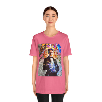 Vintage Science Icon Graphic Tee - Inventor Portrait Streetwear Print (Bachi)