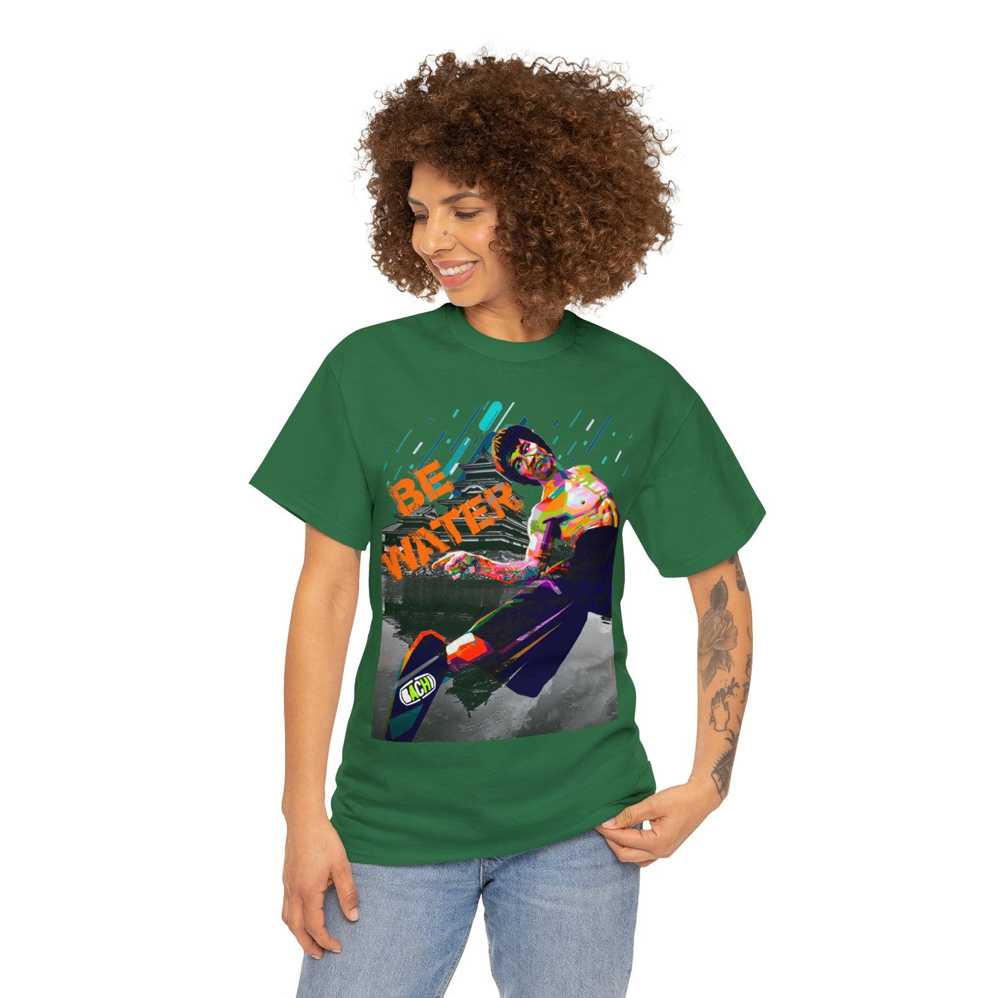 Vintage Martial Arts Graphic Tee - Kung Fu Legend Quote Print (Bachi)