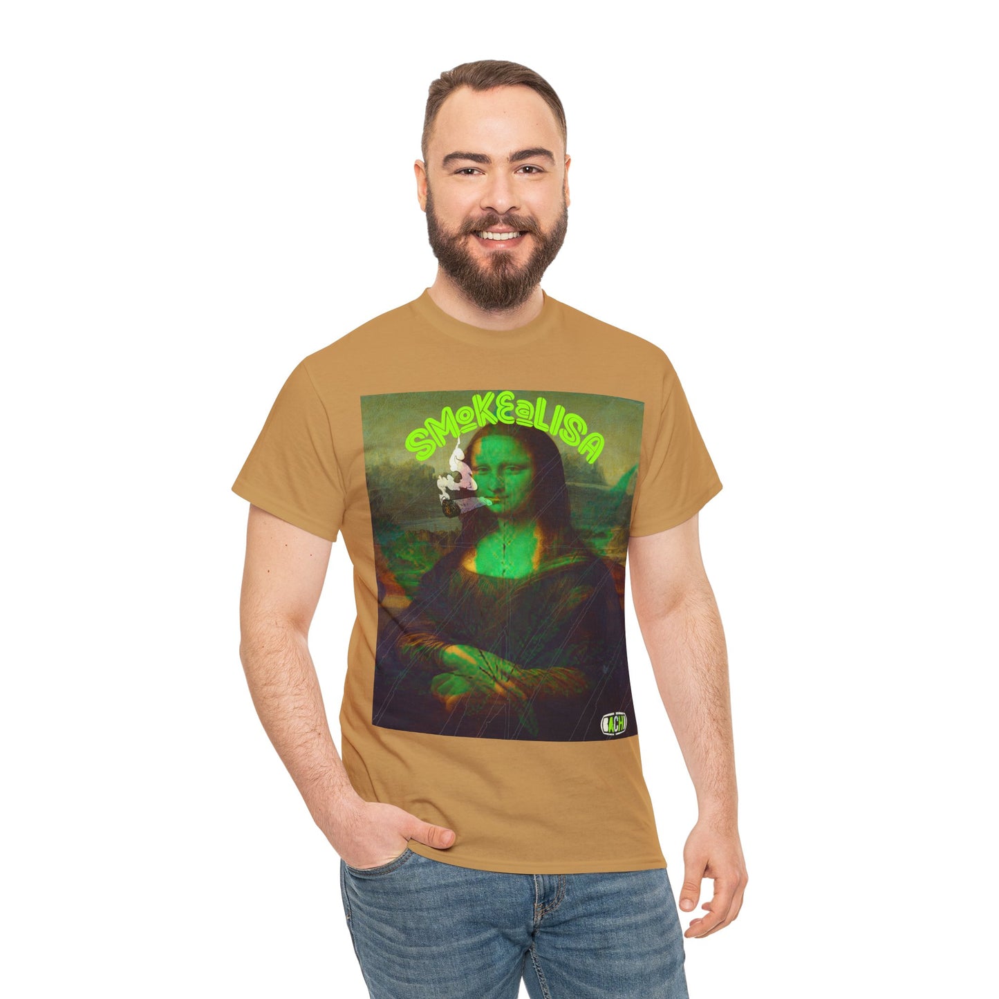 Raw Edge Pop Art Graphic Tee - Renaissance Parody Streetwear Print (Bachi)