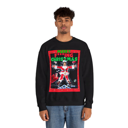 Vintage Holiday Graphic Sweatshirt - 80s Comedy Cinema Print (Bachi)