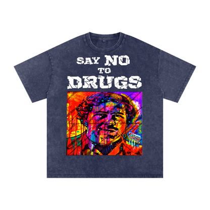 Oversized Graphic Tee - Latin Cinema Icon Streetwear Print (Bachi)