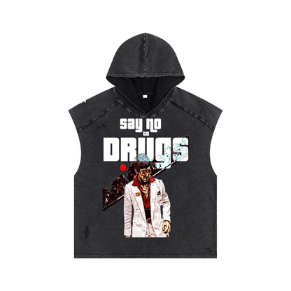 Hooded Tank Top The Snow Washed Boxy