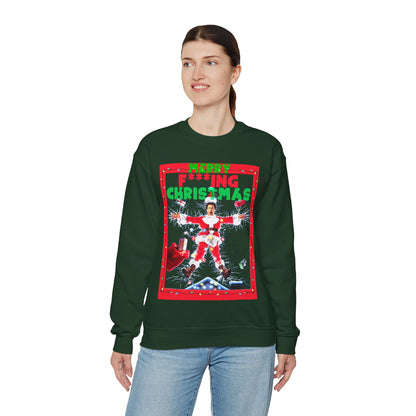 Vintage Holiday Graphic Sweatshirt - 80s Comedy Cinema Print (Bachi)