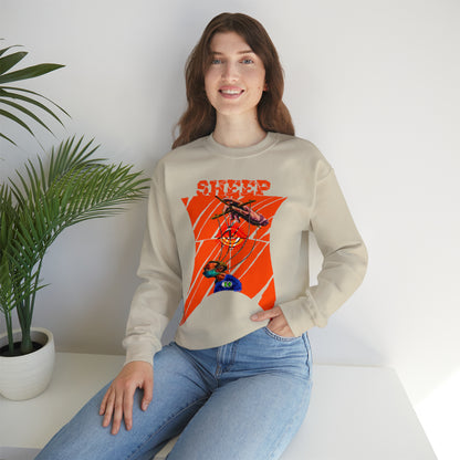 Unisex Sweatshirt Sheep And Puppet