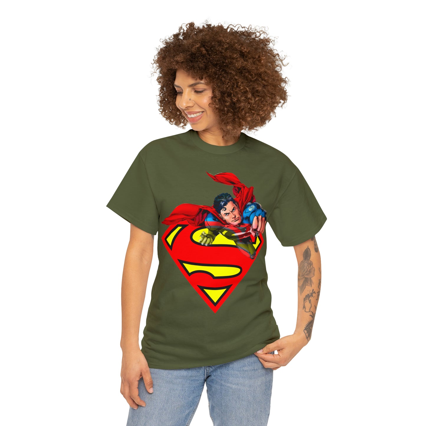 Vintage Comic Hero Graphic Tee - Cape Streetwear Print (Bachi)