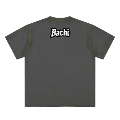 Oversized Graphic Tee - Cult Cinema Quote Streetwear Print (Bachi)