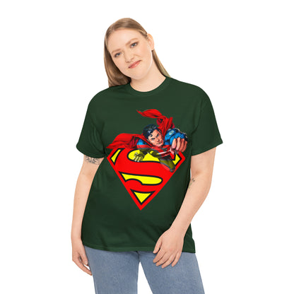 Vintage Comic Hero Graphic Tee - Cape Streetwear Print (Bachi)