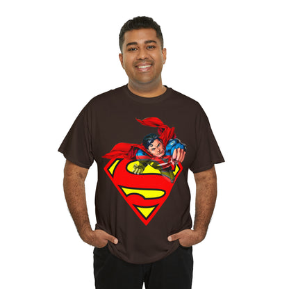 Vintage Comic Hero Graphic Tee - Cape Streetwear Print (Bachi)