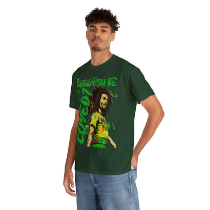 Oversized Graphic Tee - Reggae Legend Portrait Streetwear Print (Bachi)