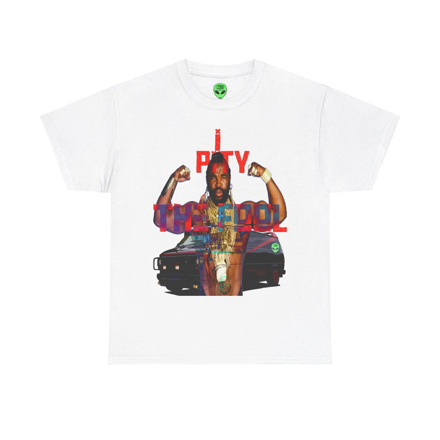 Vintage 80s TV Graphic Tee - Mohawk Icon Quote Streetwear Print (Bachi)