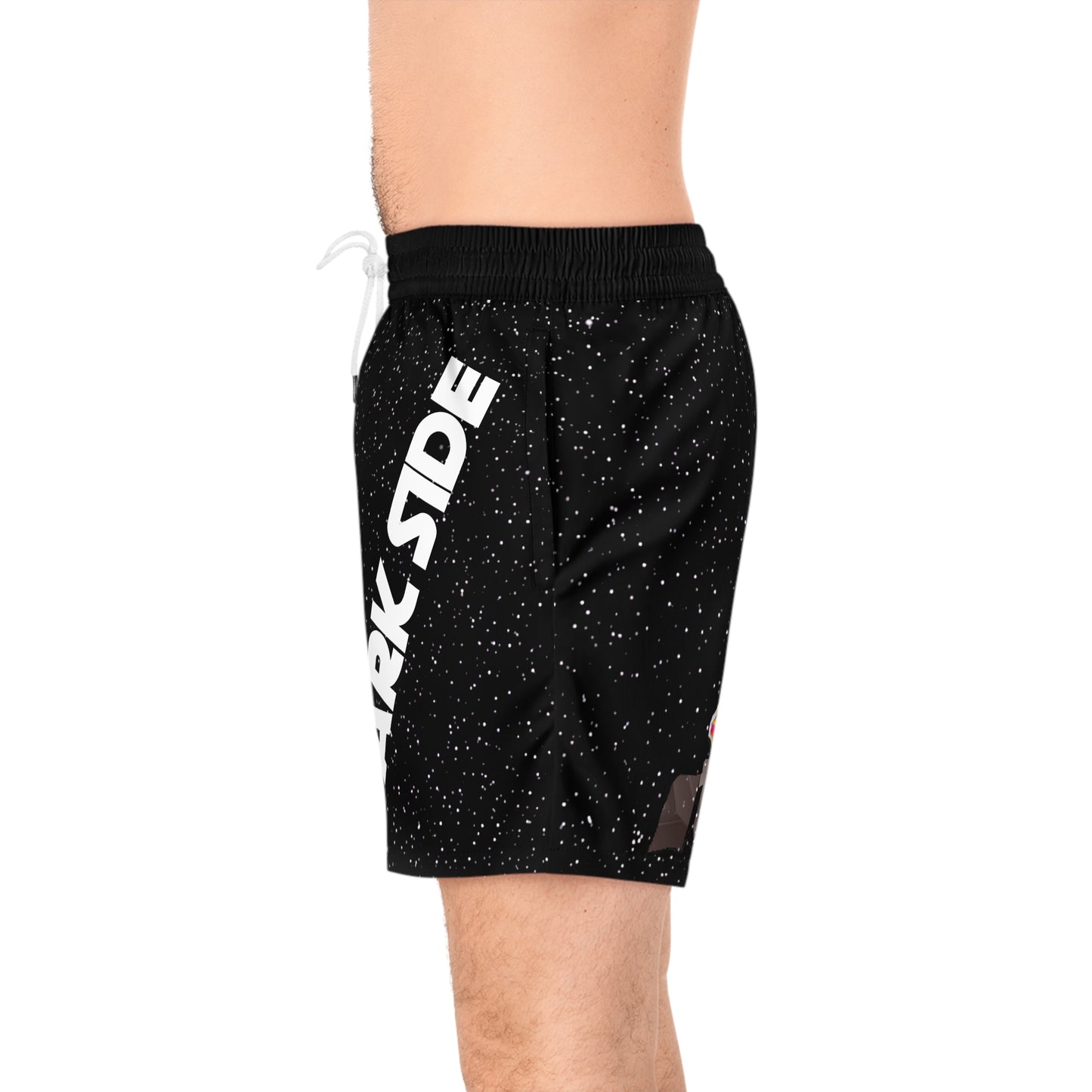 Sci-Fi Saga Graphic Swim Shorts - Dark Side Villain Streetwear Print (Bachi)