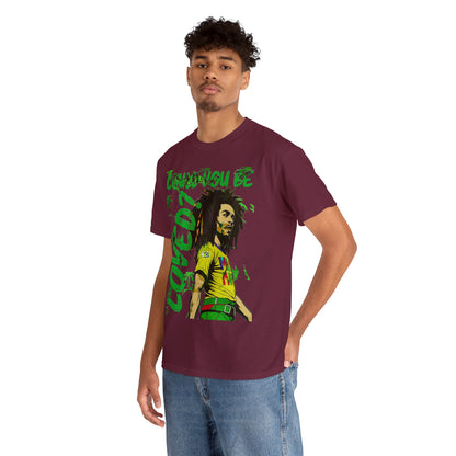 Oversized Graphic Tee - Reggae Legend Portrait Streetwear Print (Bachi)