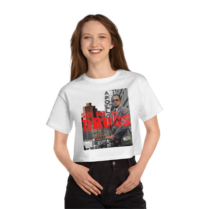 Cropped Graphic Tee - American Crime Cinema Portrait Streetwear (Bachi)