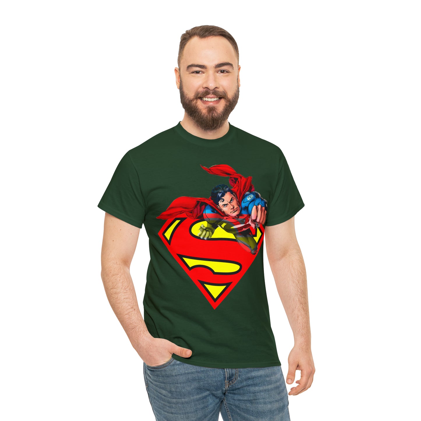 Vintage Comic Hero Graphic Tee - Cape Streetwear Print (Bachi)