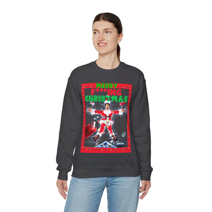 Vintage Holiday Graphic Sweatshirt - 80s Comedy Cinema Print (Bachi)