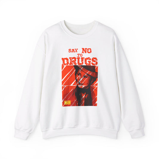 Oversized Graphic Sweatshirt - Latin Icon Orange Stripe Streetwear (Bachi)