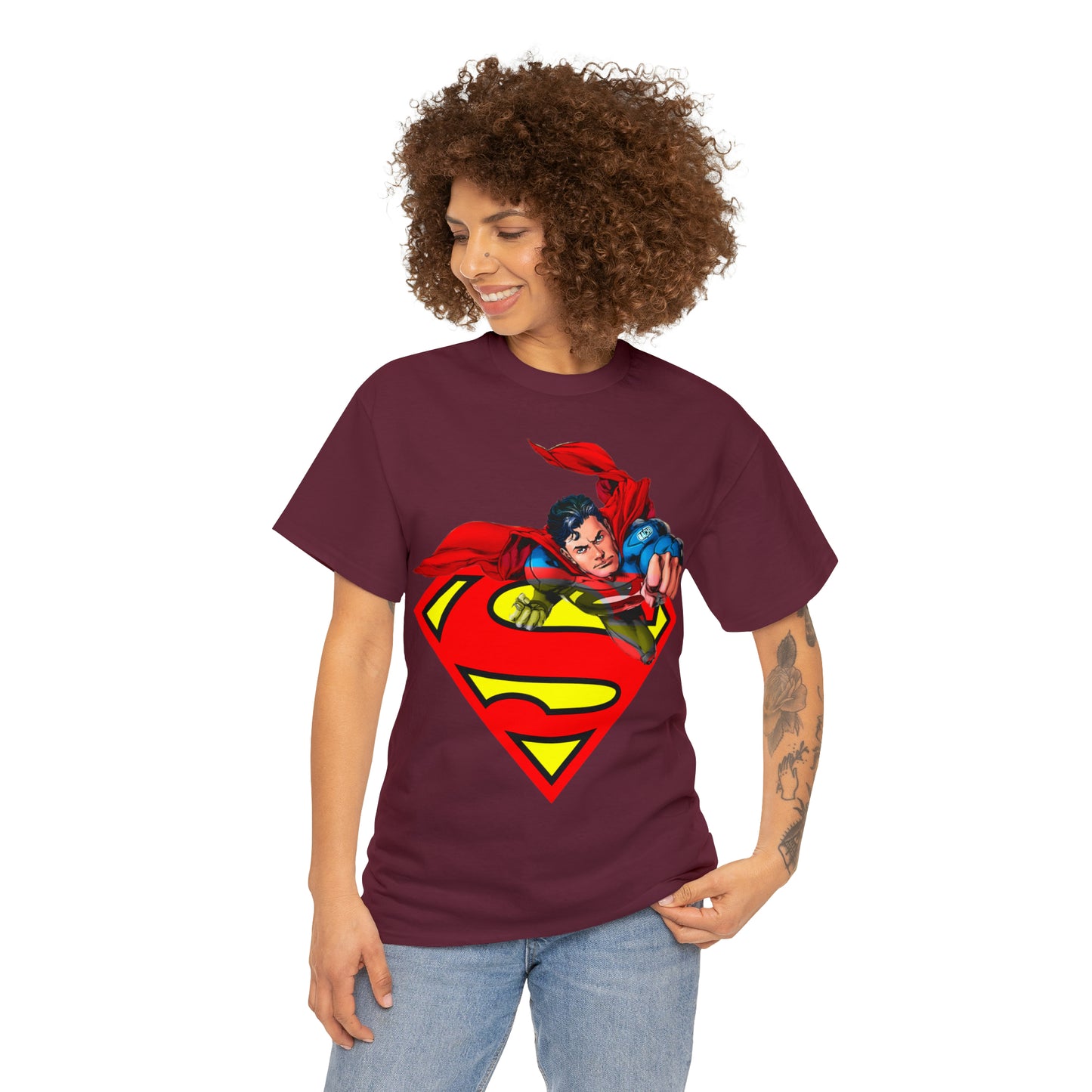 Vintage Comic Hero Graphic Tee - Cape Streetwear Print (Bachi)