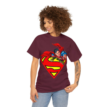 Vintage Comic Hero Graphic Tee - Cape Streetwear Print (Bachi)