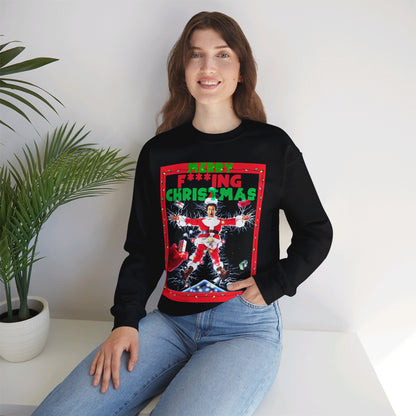 Vintage Holiday Graphic Sweatshirt - 80s Comedy Cinema Print (Bachi)