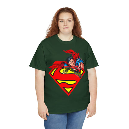 Vintage Comic Hero Graphic Tee - Cape Streetwear Print (Bachi)
