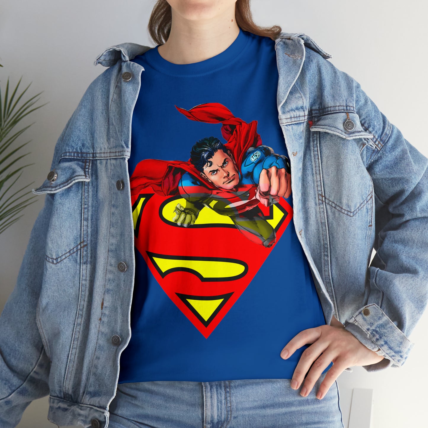 Vintage Comic Hero Graphic Tee - Cape Streetwear Print (Bachi)