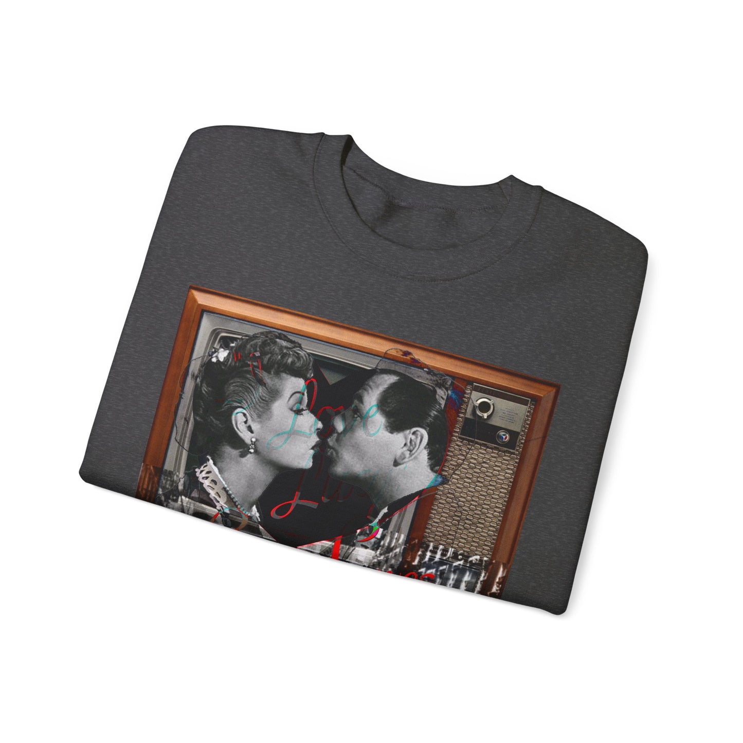 Vintage Sitcom Couple Graphic Sweatshirt - Retro TV Streetwear Print (Bachi)