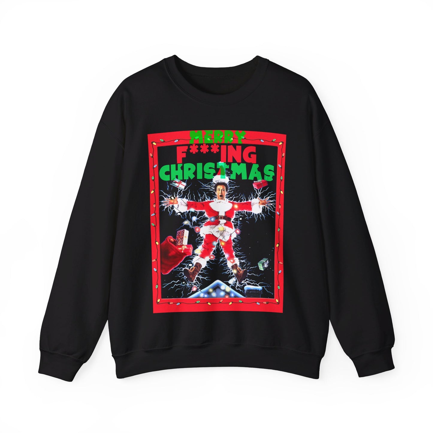 Vintage Holiday Graphic Sweatshirt - 80s Comedy Cinema Print (Bachi)