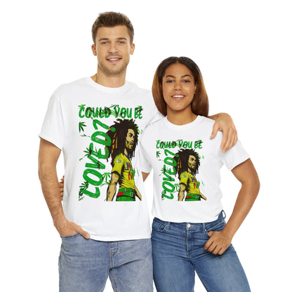 Oversized Graphic Tee - Reggae Legend Portrait Streetwear Print (Bachi)