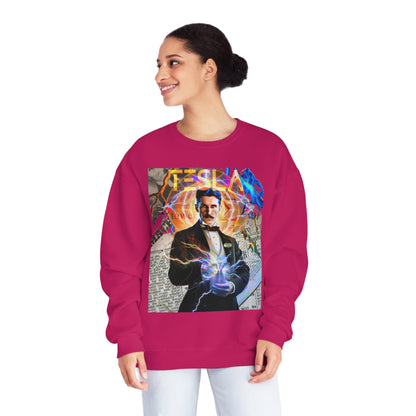 Vintage Science Icon Graphic Sweatshirt - Inventor Portrait Streetwear (Bachi)