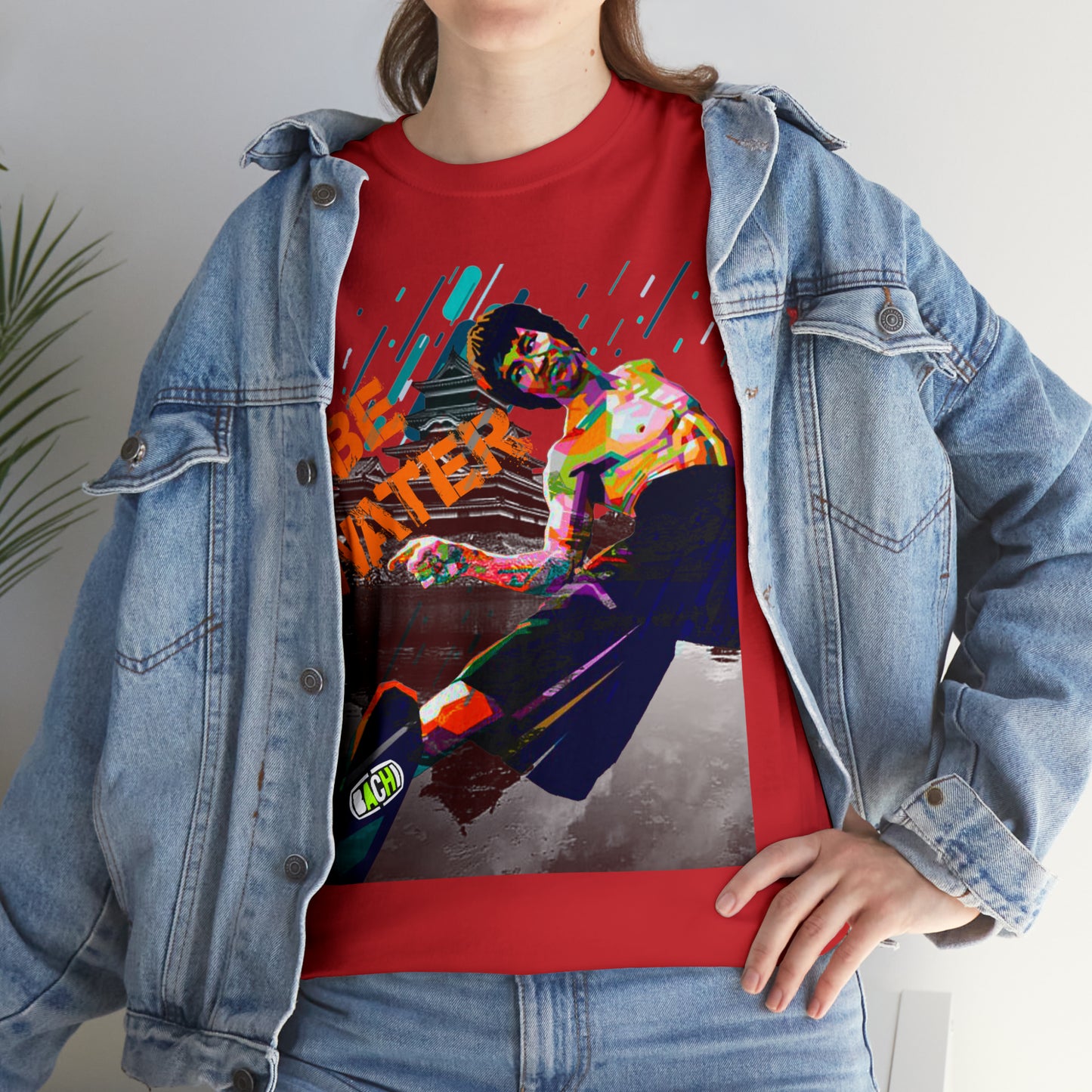 Vintage Martial Arts Graphic Tee - Kung Fu Legend Quote Print (Bachi)
