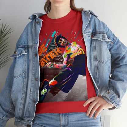 Vintage Martial Arts Graphic Tee - Kung Fu Legend Quote Print (Bachi)