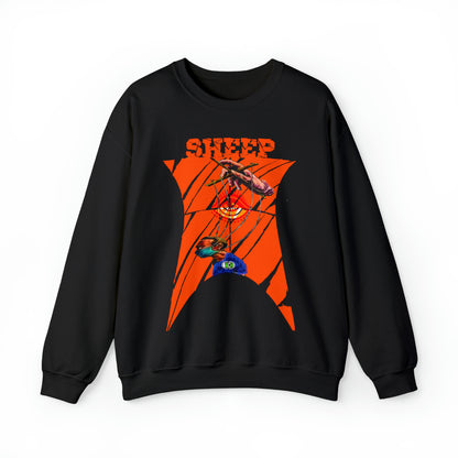 Unisex Sweatshirt Sheep And Puppet