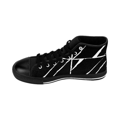 Men's High-Top Sneakers Black Square