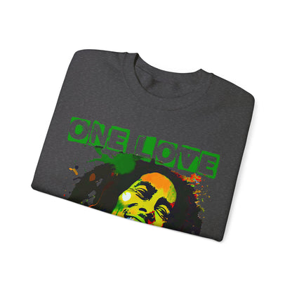 Heavyweight Graphic Sweatshirt - Reggae Legend Portrait Streetwear (Bachi)