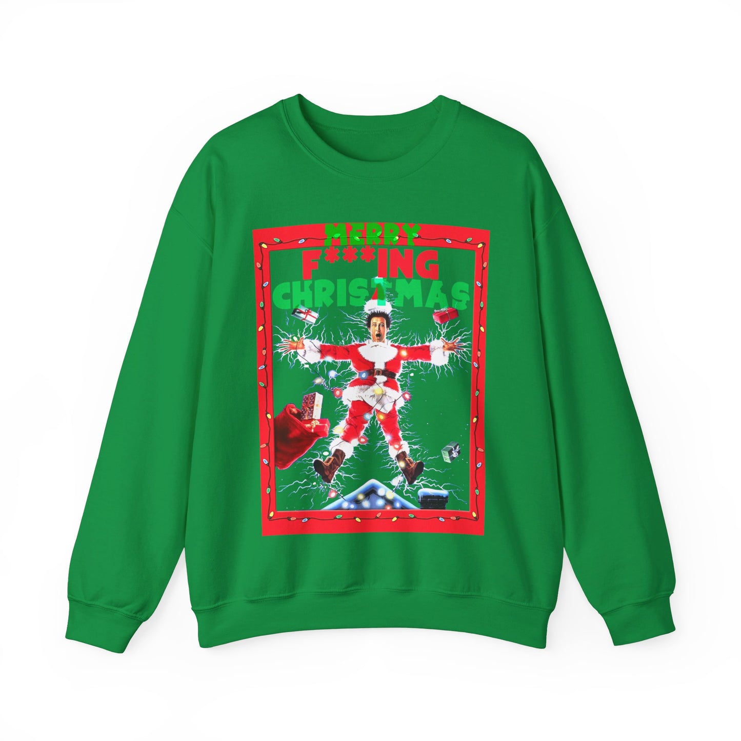Vintage Holiday Graphic Sweatshirt - 80s Comedy Cinema Print (Bachi)