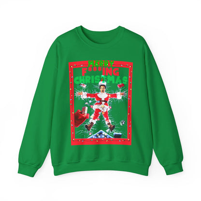 Vintage Holiday Graphic Sweatshirt - 80s Comedy Cinema Print (Bachi)